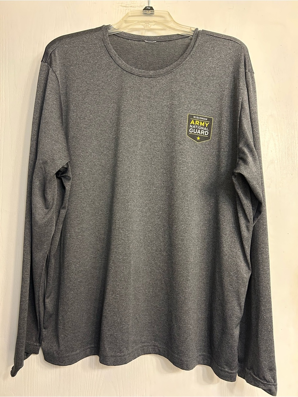 WI National Guard Lightweight Military Performance Men’s Long-sleeve Tee Sz XL